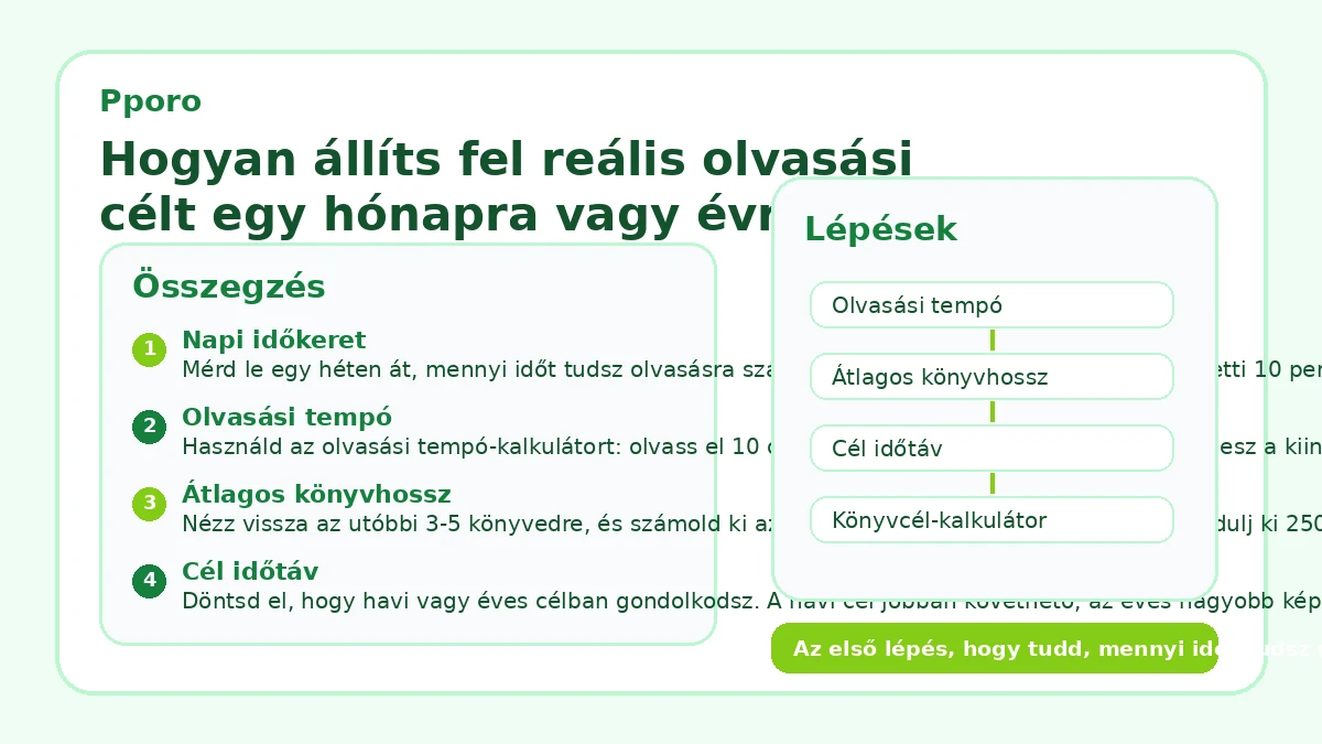 Hogyan állíts fel reális olvasási célt egy hónapra vagy évre?