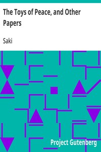 Cover of The Toys of Peace, and Other Papers — Text and Context