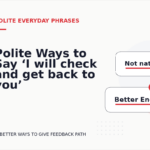Polite Ways to Say ‘I will check and get back to you’