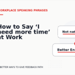 How to Say ‘I need more time’ at Work