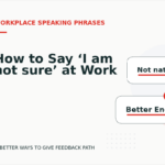 How to Say ‘I am not sure’ at Work